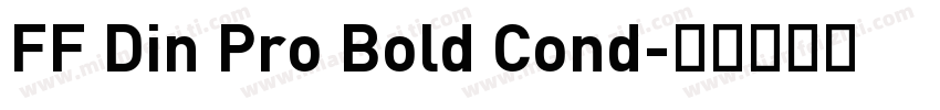 FF Din Pro Bold Cond字体转换